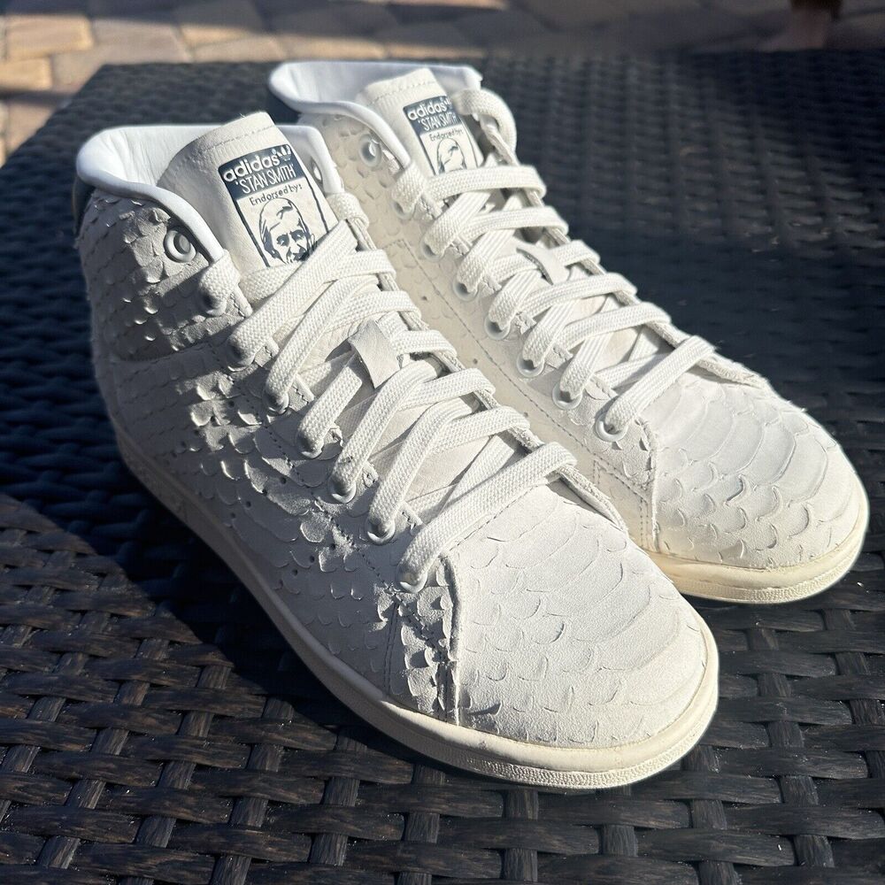 Adidas Stan Smith Mid Snakeskin Women's Athletic Shoes BB4862 Size 7.5